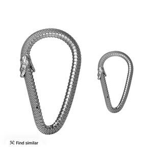 Sterling Silver OUROBOROS CARABINER - Functional Hard Jewelry
Carabiner
4.9 * (1